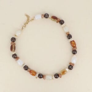 collier biba marron