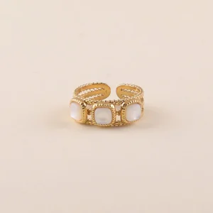 bague mona nacre blanche