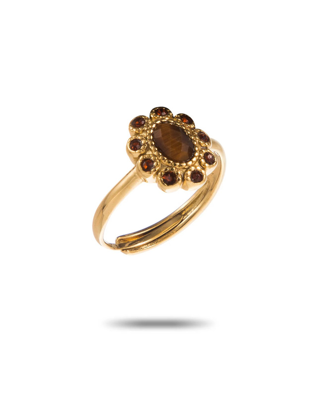 bague suzanne oeil de tigre