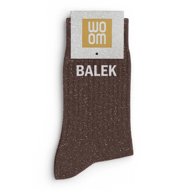 chaussettes À paillettes balek moka