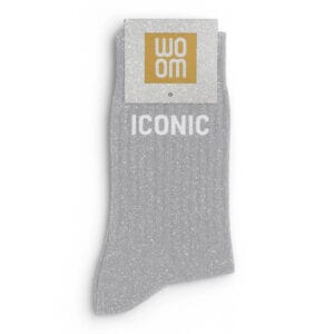 chaussettes À paillettes iconic silver