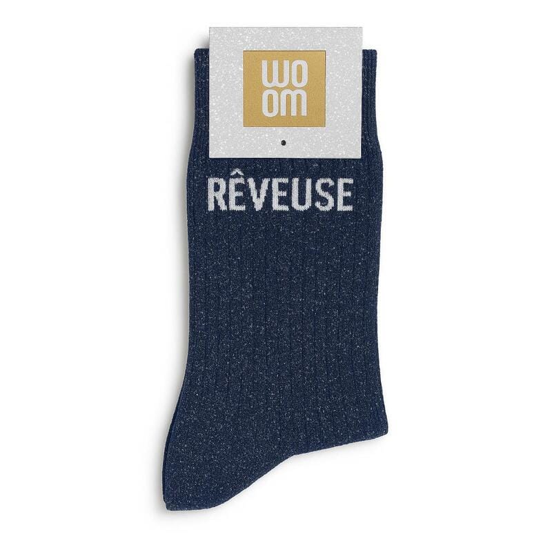 chaussettes À paillettes rÊveuse marine