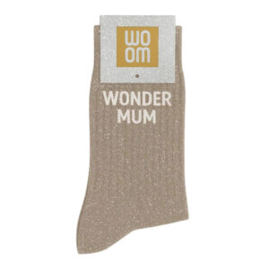 chaussettes À paillettes wonder mum beige