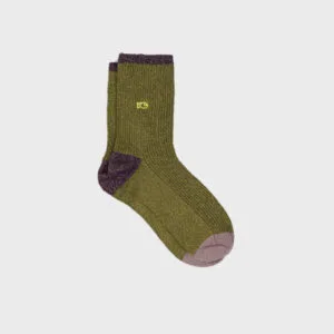 chaussettes vintage olive