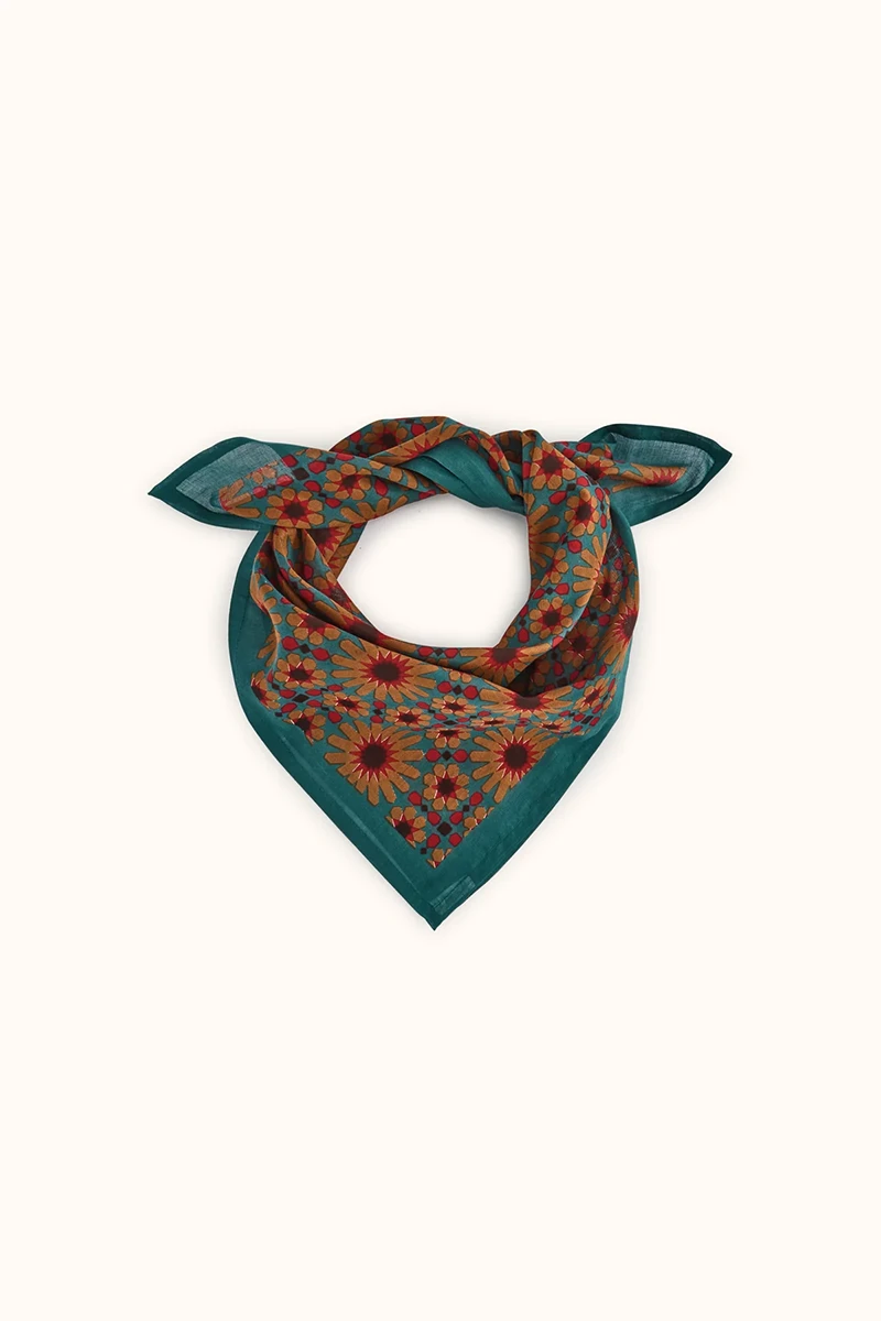 foulard falala azul aloe