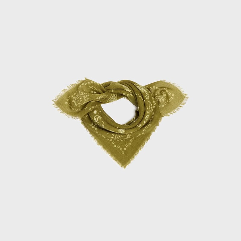 foulard laine alice kaki