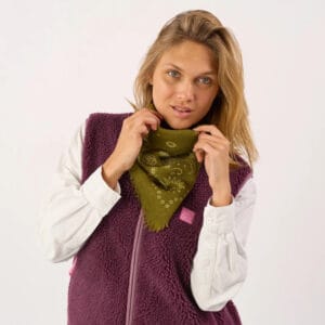 foulard laine alice kaki