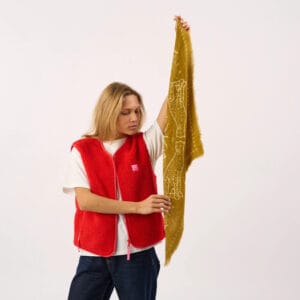 foulard laine sacha bronze