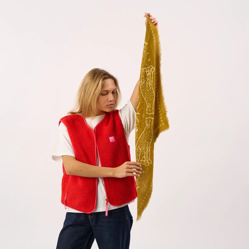 foulard laine sacha bronze