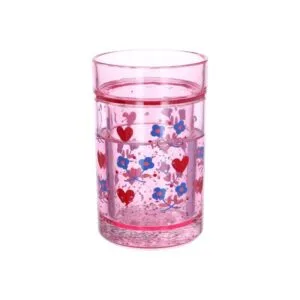 verre paillettes marguerite