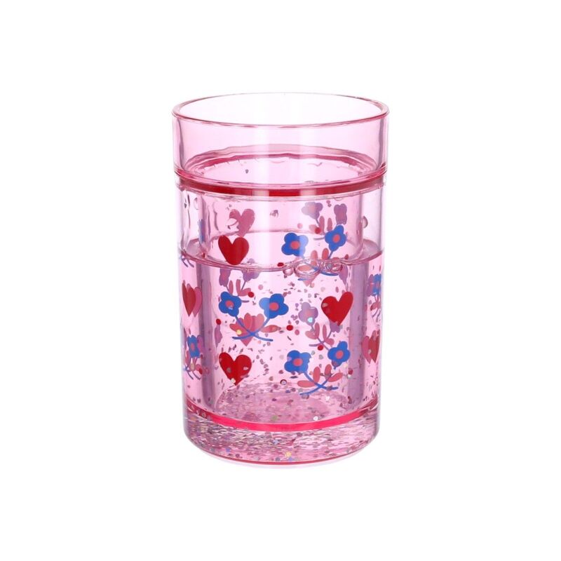 verre paillettes marguerite