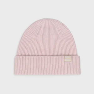 bonnet en laine rose pastel billybelt