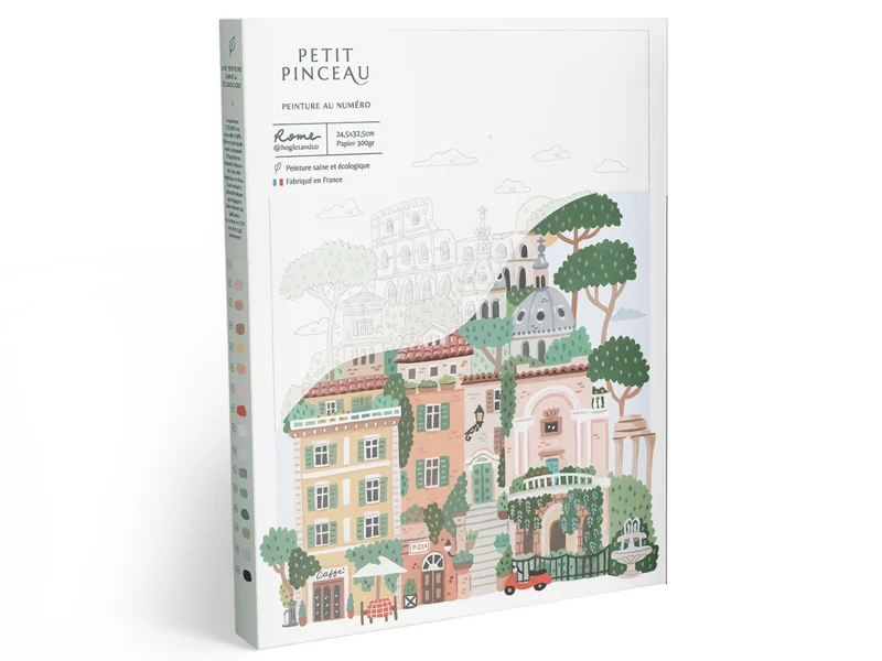 kit peinture au numÉro petit pinceau rome la petite Épicerie