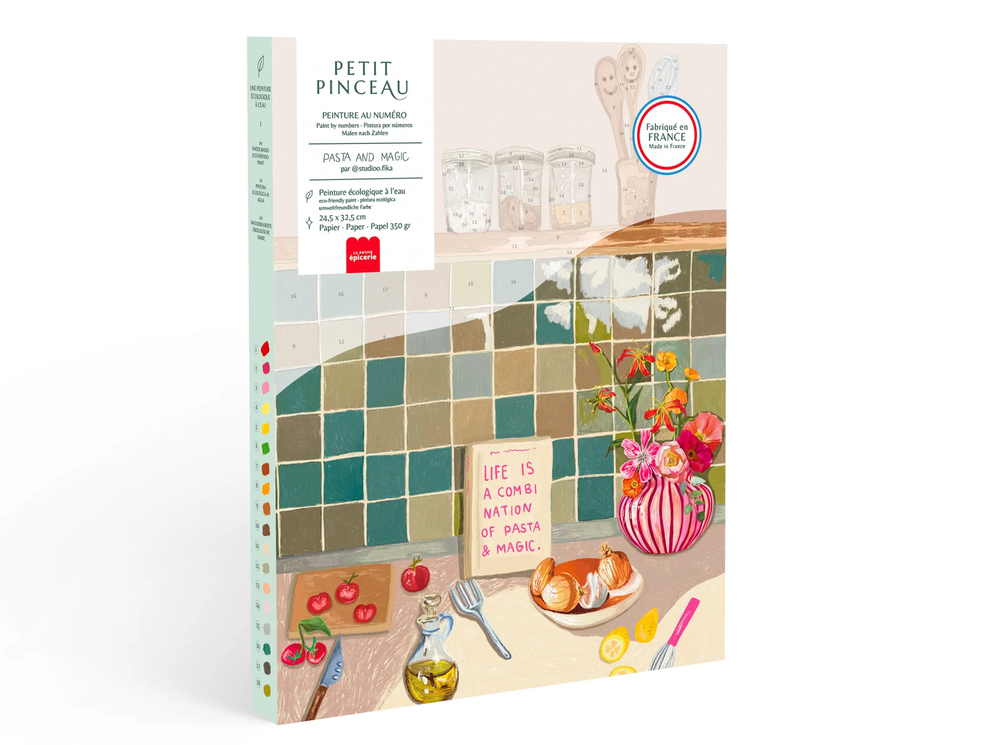 kit peinture au numÉro petit pinceau pasta et magic