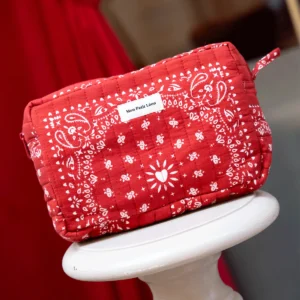 trousse de toilette bandana cherry