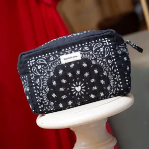 trousse de toilette bandana noir